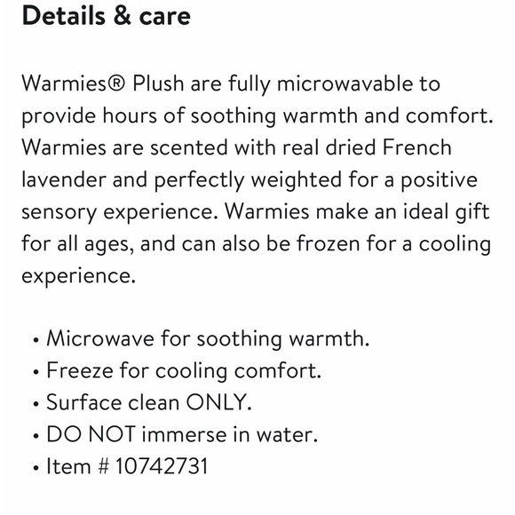 Warmies Red Stuffed Lobster Toy - Picture 3 of 7